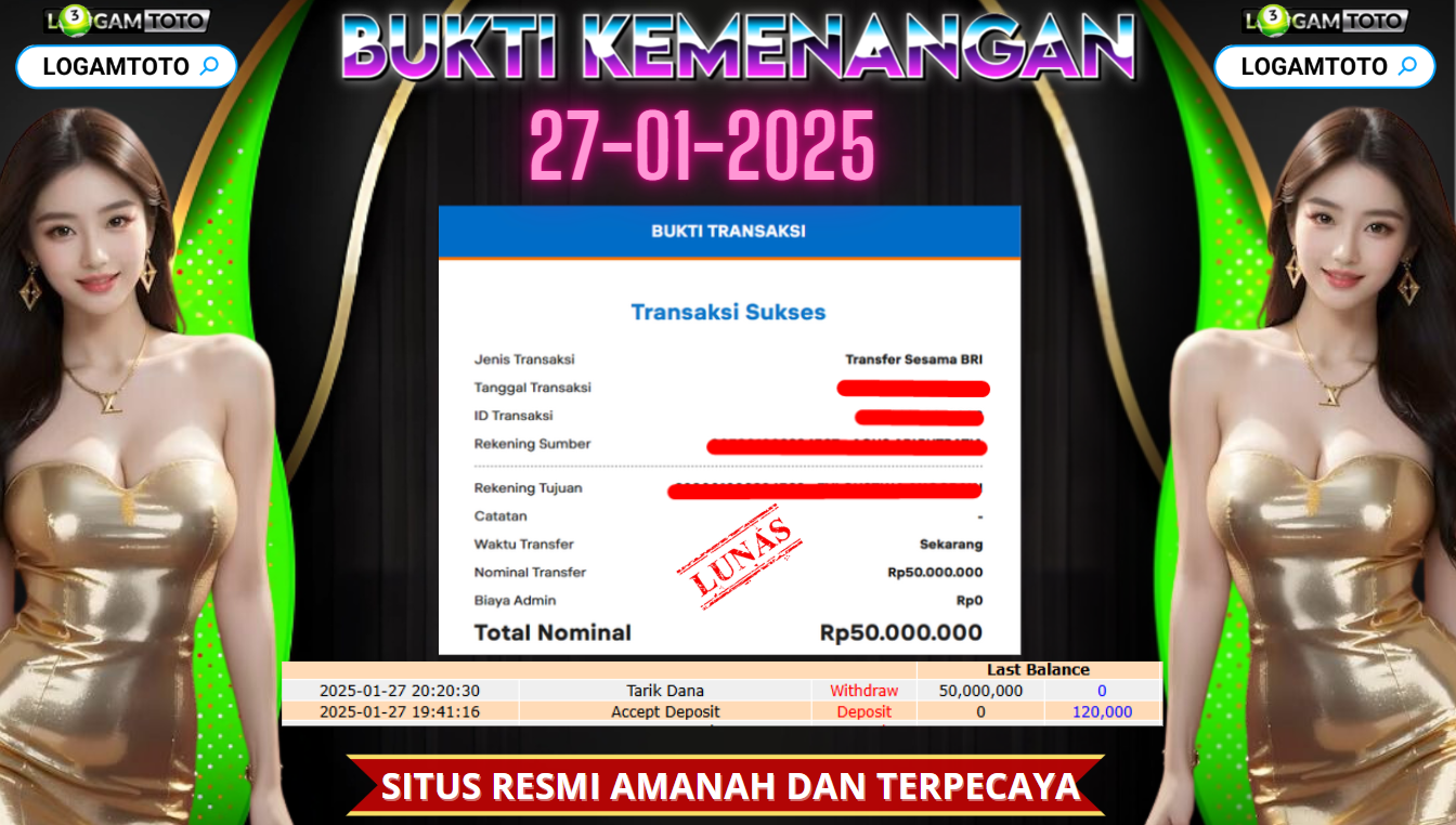 SELAMAT KEPADA MEMBER SETIA LOGAMTOTO BERHASIL JACKPOT DI PERMAINAN SLOT GATES OF OLYMPUS